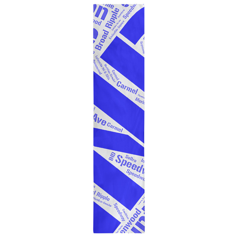 Chemin de table, 90 po x 16 po, Bleu, Indianapolis