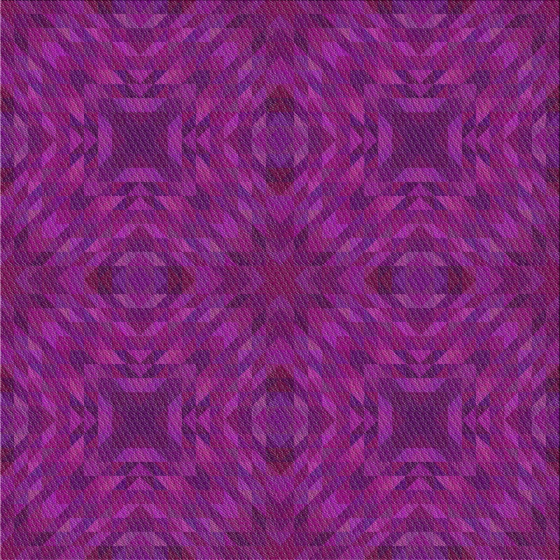 Tapis mauve à métier motorisée, Carré 5 pi