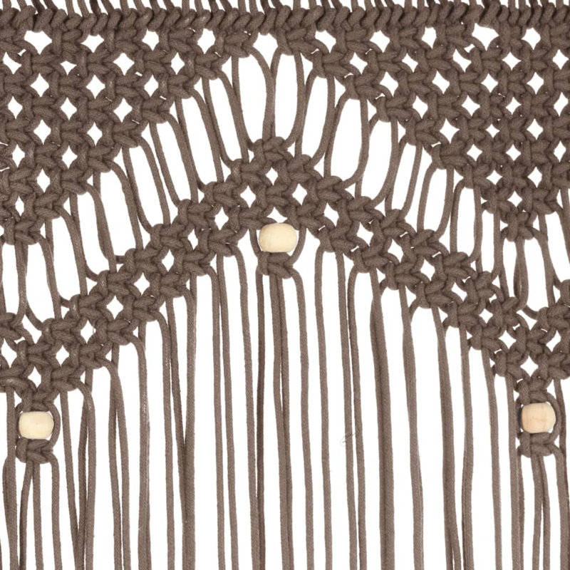 Larrison Sheer Curtain Single Panel, Taupe