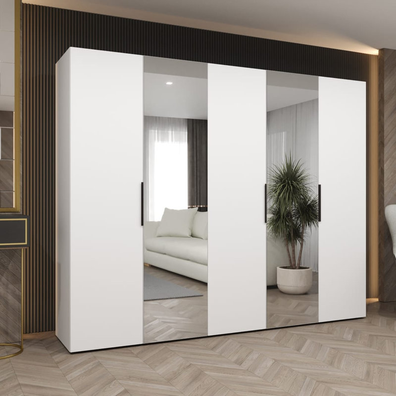 Stojadin Manufactured Wood Wardrobe, White