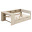 Lit plateforme avec tablettes de rangement, tiroirs, station de charge et tête de lit tapissier-440679761-440679758