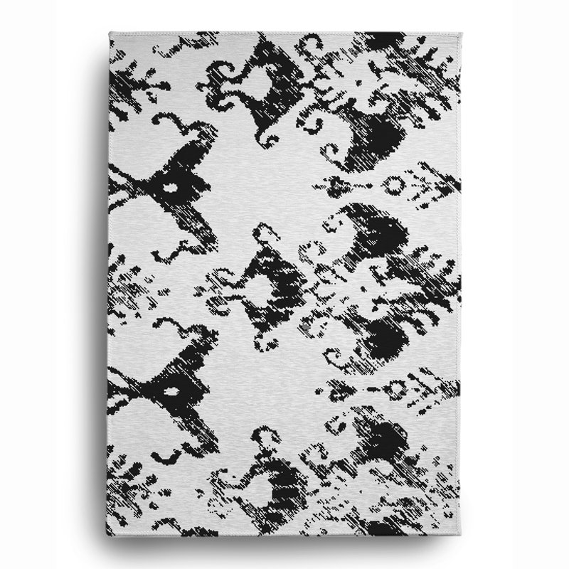 Chenille Ikat Indoor Rug, Rectangle 5' x 7'