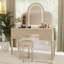 Ensemble de coiffeuse à miroir avec lumière DEL, ensemble de coiffeuse de chambre à coucher-709381602