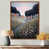 Toile avec cadre flottant brun