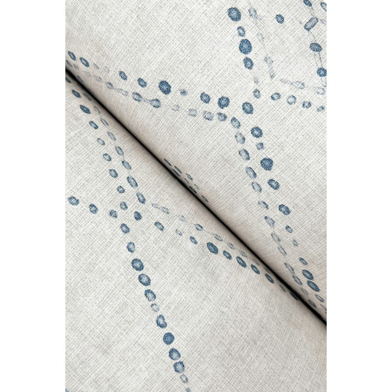 Rouleau de papier peint lisse L 27 pi x l 27 po Souk Diamonds, Bleu
