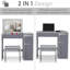 Blerina Dressing Table with Mirror