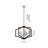 Modern 5-Light Black And Chrome Metal Pendant