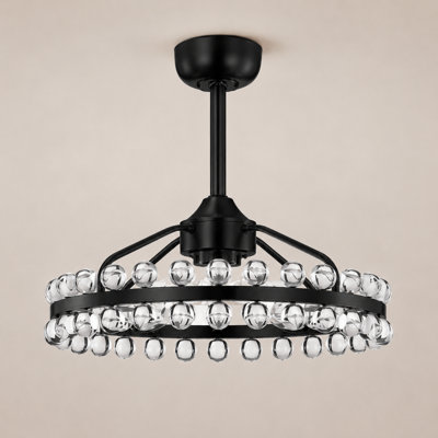 Jackeline 18.9" W Metal Ceiling Fan