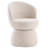 Upholstered Boucle Accent Chair MidBack Swivel Chair Armless Barrel Chiar-1403320119