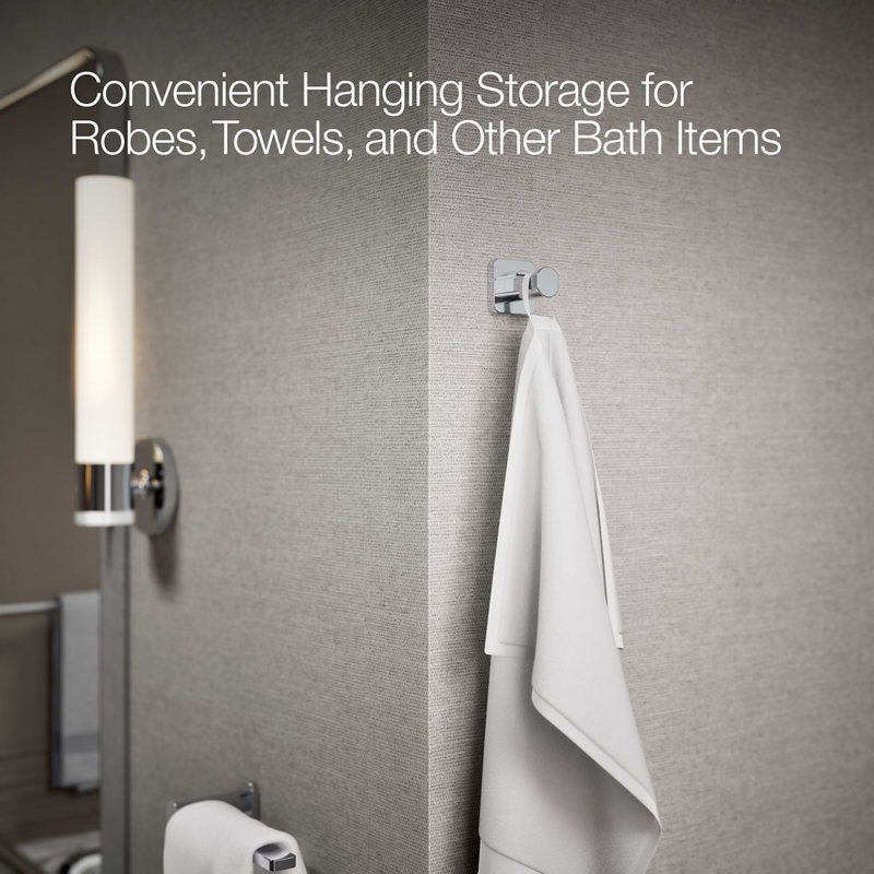 Parallel™ Robe Hook, Polished Chrome