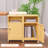 Katarra 26'' Tall Metal Nightstand Storage Cabinets With Lock-804624989