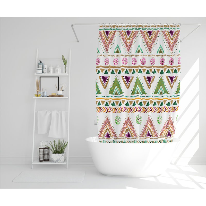 Kyla Polyester Shower Curtain Set