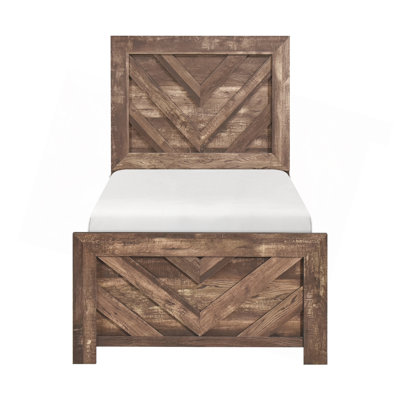 Mobilier de chambre à coucher en bois rustique contemporain