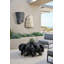 Table basse Cast, ronde, gris anthracite