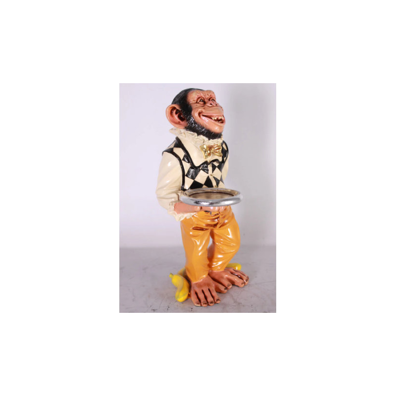 Small Monkey Butler Statue