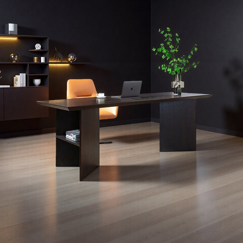 Minimalist modern office desk, 29.53" H x 62.99" W x 31.5" D