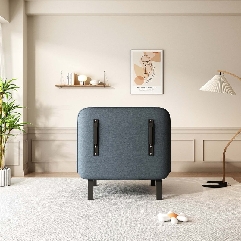 Versatile Convertible Chair Bed with Adjustable Backrest and Pillow for Home and Office
