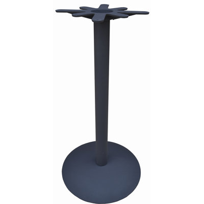 22" Round Cast Iron Bar Height Pedestal Table Base with 17" Top Plate