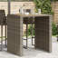 Table de bar Vidaxl Garden - gris-116118490-116118494