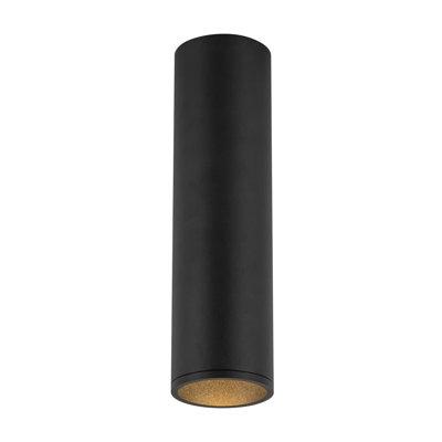 Lorna 11-in (3-in Dia.) 36 Degree Optic Black LED Flush Mount