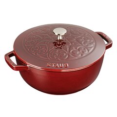 Trustmade trustmade cast iron dutch oven, 4.5qt enamel coated bread baking  pot with self basting lid, great mother's day gifts,red