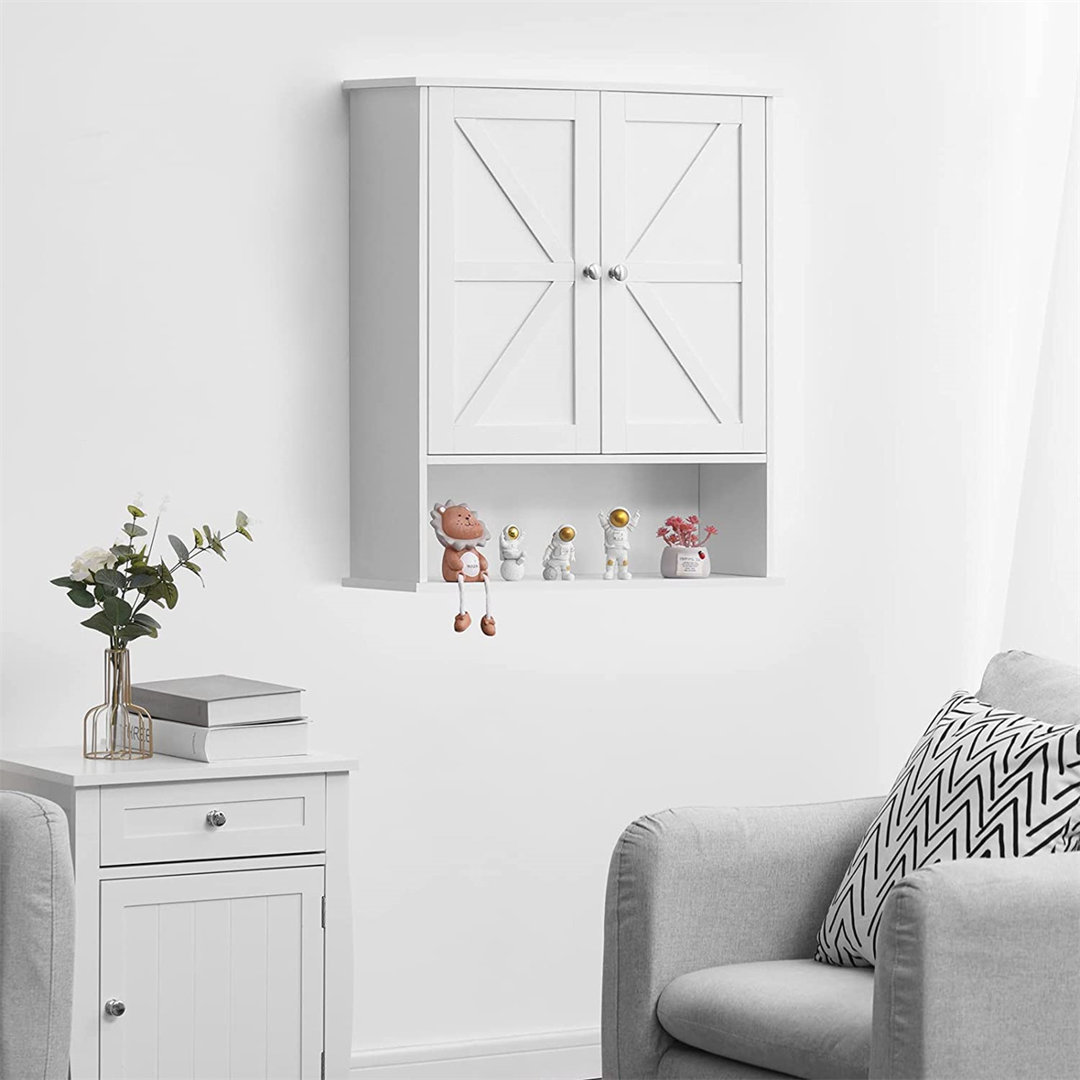 15.3" W x 19.5" H x 7" D Wall Mounted Bathroom Cabinet Red Barrel Studio® 