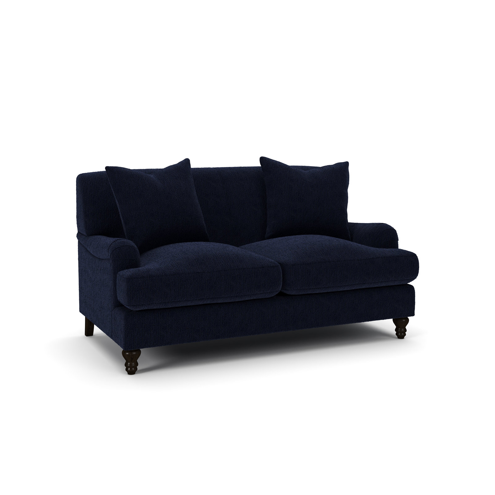 Walters 59'' Tight Back Loveseat, Davis Ink Performance Bouclé