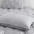 7 Piece Tufted Comforter Set Grey