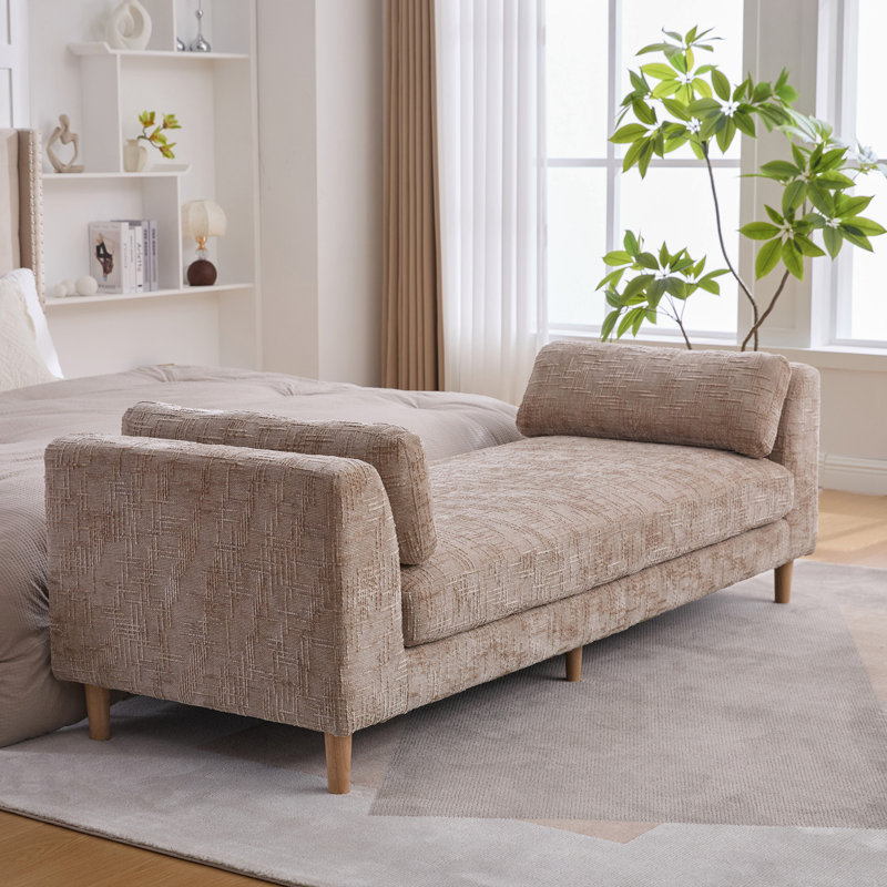 Banc de bout moderne rembourré, Blé