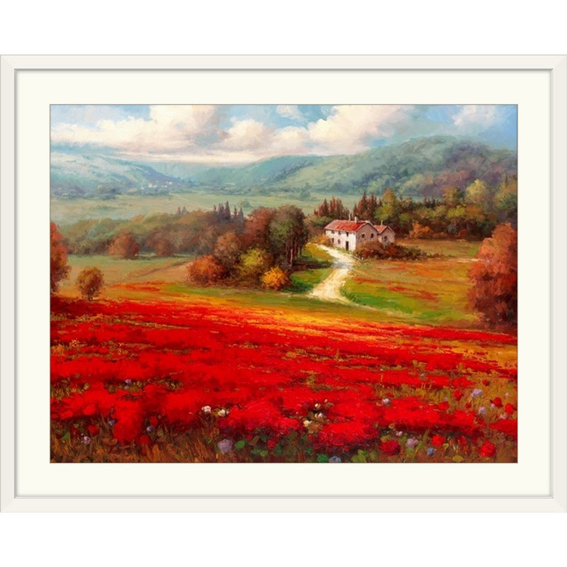 « loin field fields », reproduction d’art, H 27 po x l 36 po x P 1,5 po, Toile