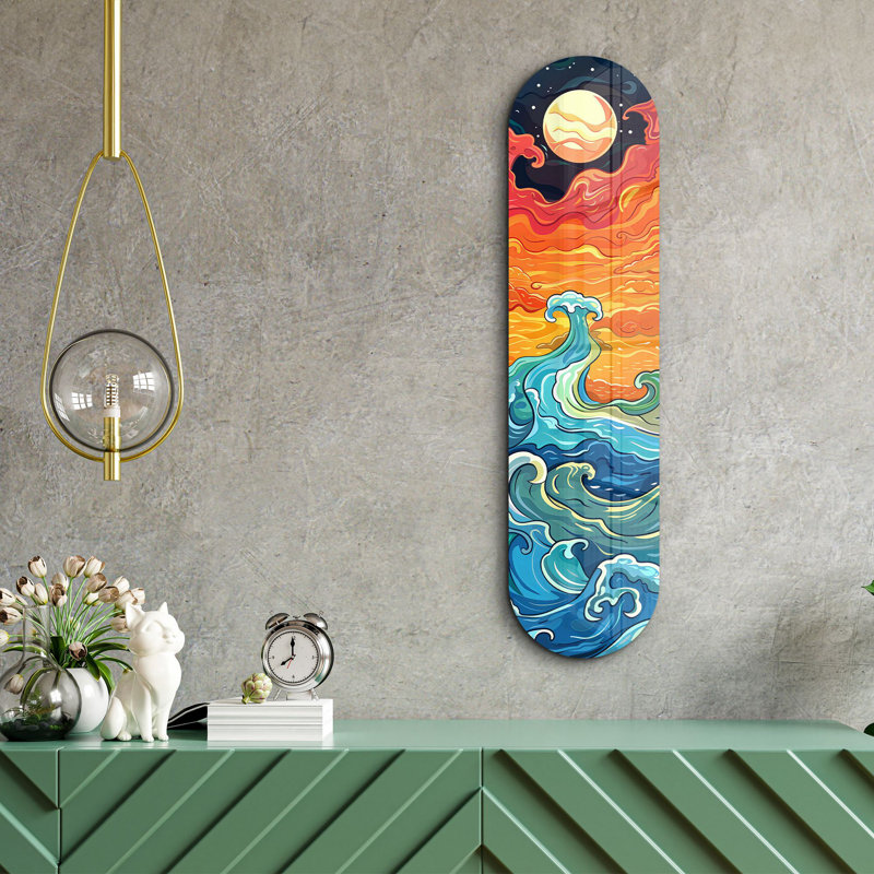 Peinture décorative en verre trempé