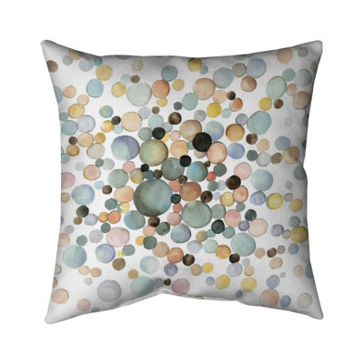Little bubbles - 26"x26" Throw pillow cover - Poly twill - Print on demand