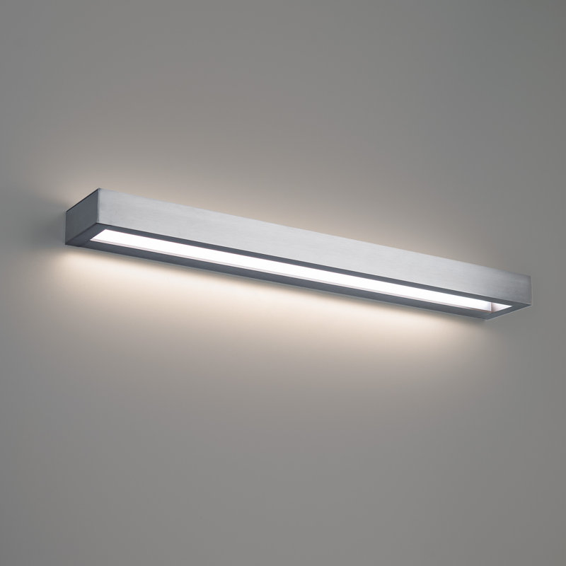 Brushed Nickel 27" Dimmable Outdoor LED Vanity Light