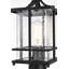 Lampadaire d'extérieur noir de 7 pouces Jaqueline