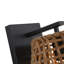 Weavelight 1-Light Wall Sconce in Natural Black with Maple All-Weather Wicker