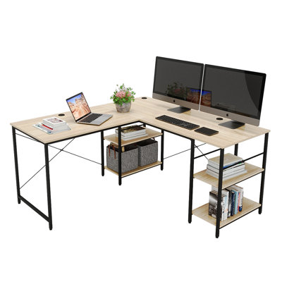 Bureau de jeu en L Tyrique réversible