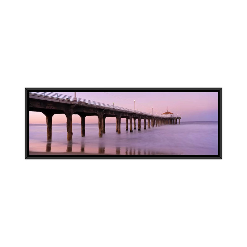 « manhattan beach pilier, manhattan beach, california », reproduction de photo sur toile, H 12 po x l 36 po x P 1,5 po