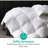 All Season 750in³/oz Fill Power Down & Feather Blend Comforter, Lightweight Duvet Insert, White-91483504