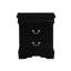 Table de chevet noire de conception moderne pour chambre à coucher - profondeur de 15 po x hauteur de 24 po sophistiquée avec amplement de rangement et poids de 28 lb