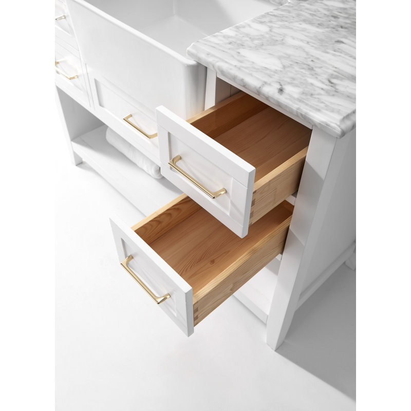 48'' W Single Vanity, White