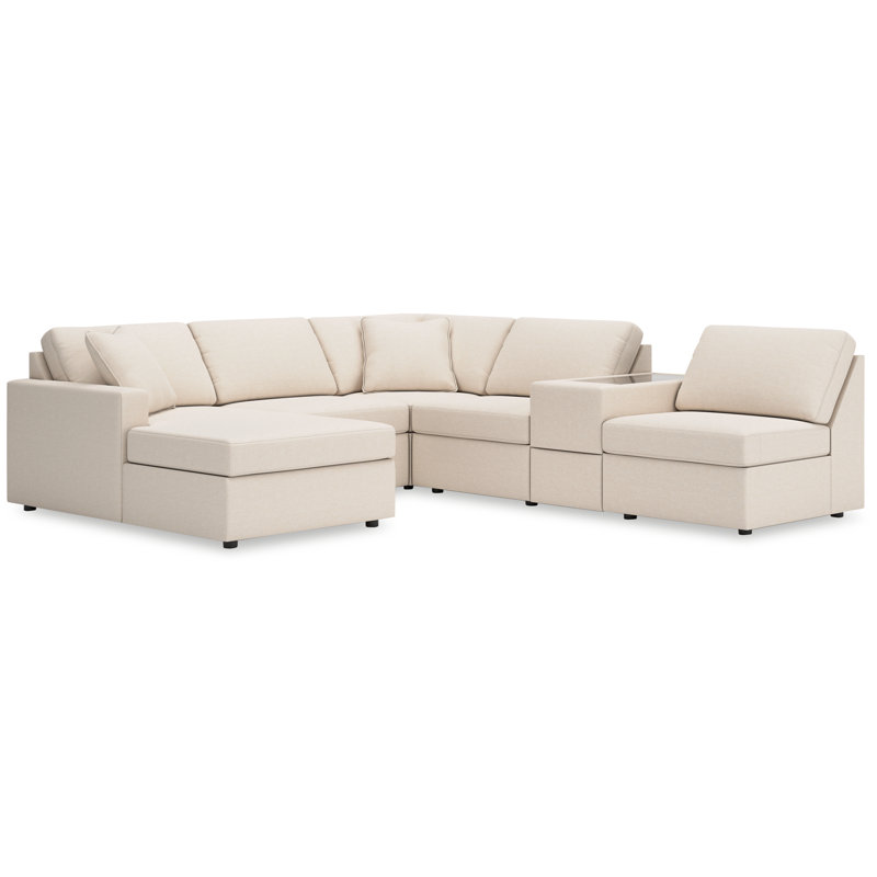 Canapé modulaire 6 pièces avec méridienne Modmax, Orienté à gauche (vu de face)