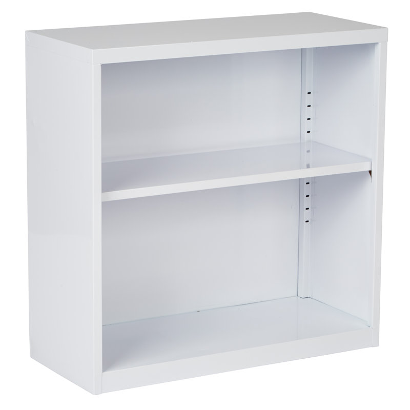 Wychwood Metal 2-Shelf Bookcase, White