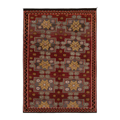 Vintage Chaput Kilim in Red/Beige/Gray Area Rug