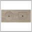 Table basse durable 3-en-1 avec seau à glace et foyer - beige