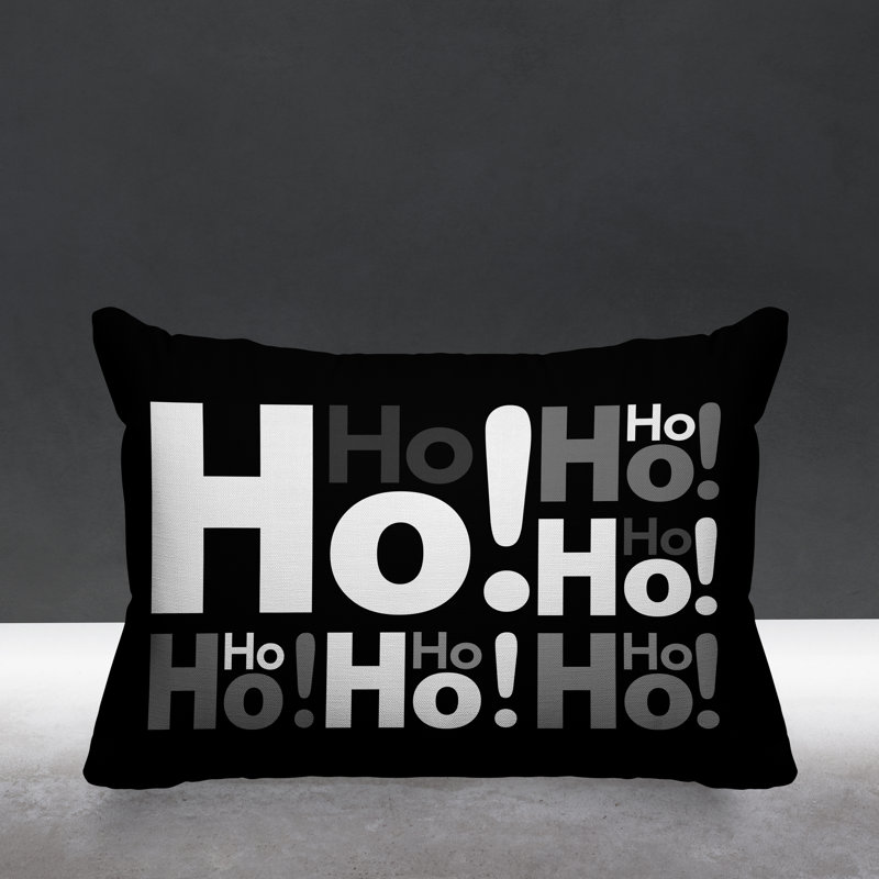 Outdoor Reversible Throw Pillow, Black