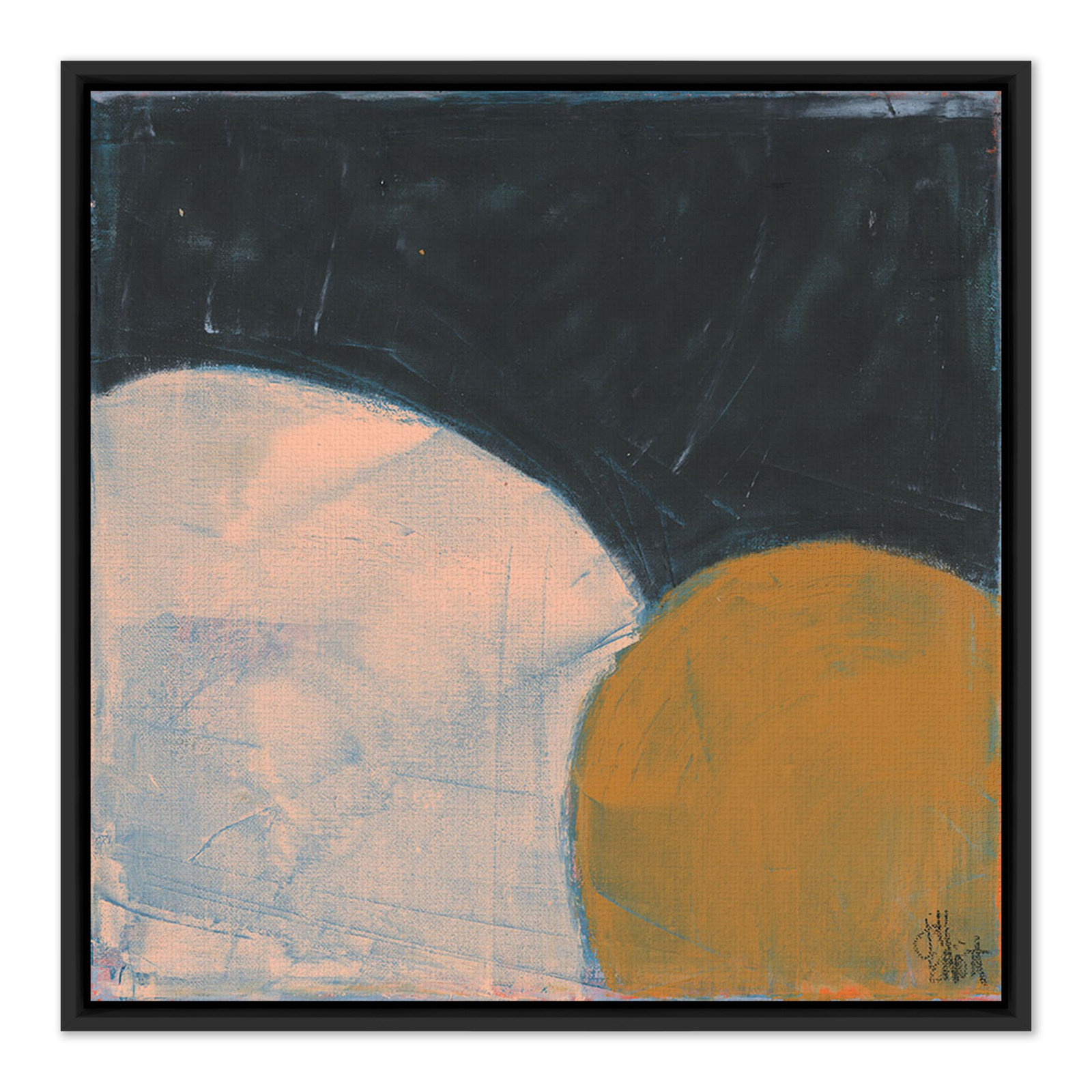Sometimes Still by Jill Elliott, 32" H x 32" W, Black Canvas