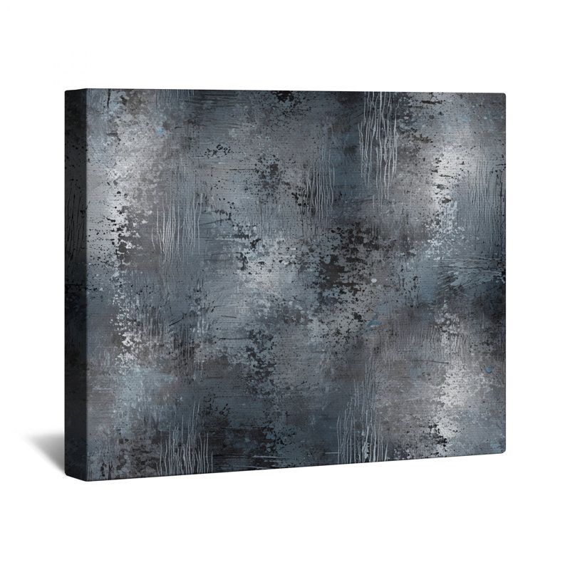Toile abstraite texturée grunge, 16 po x 20 po
