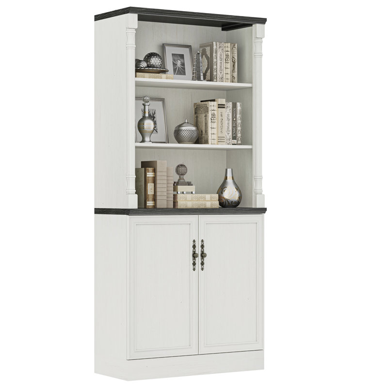 71" Standard Wood Bookcase Cabinet