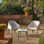Baku - 3 Piece Recycled Conversation Set - with Cushions-877233783