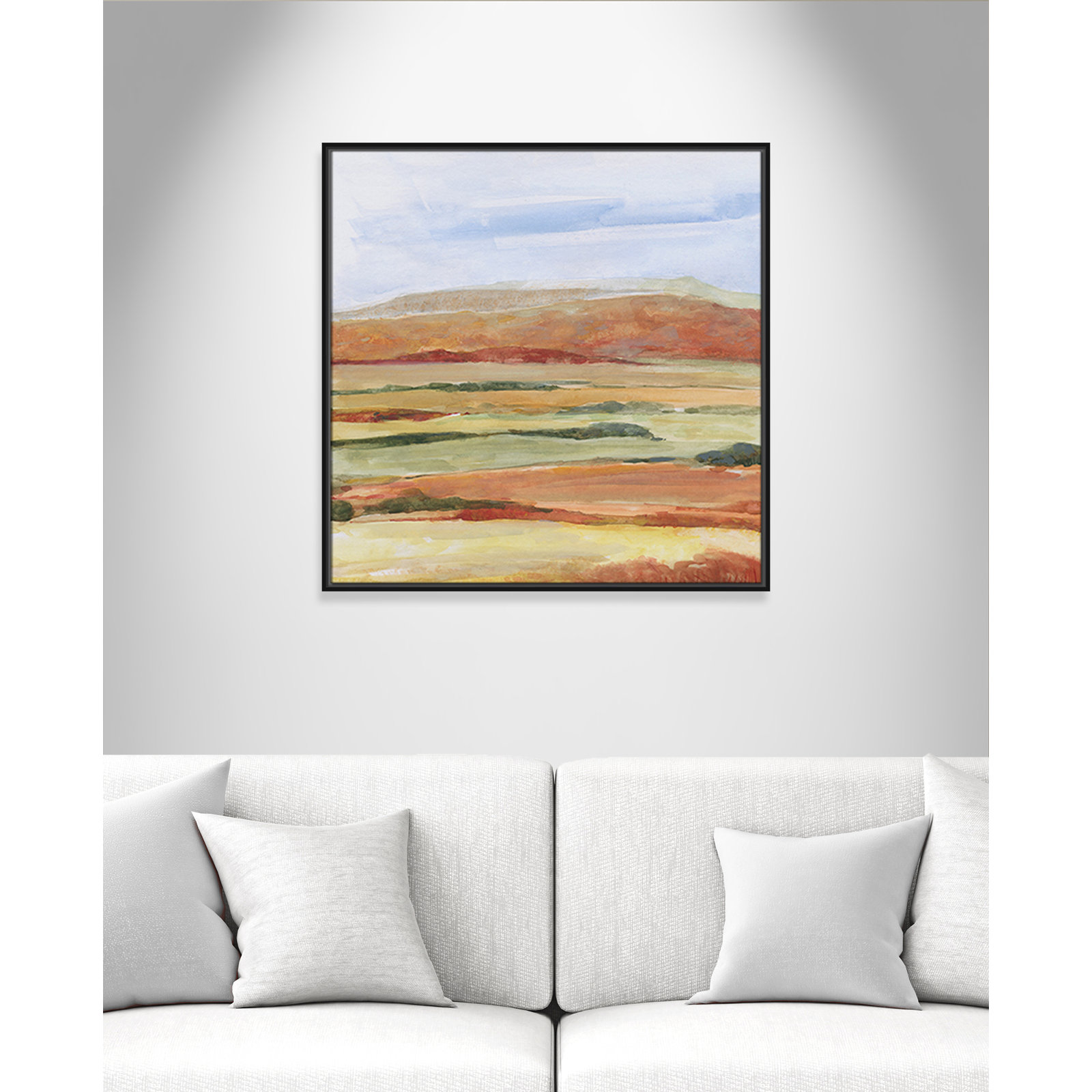 Damali "Sedona Magic" Print by Sally Swatland, 31.5" H x 31.5" W x 2" D, Black
